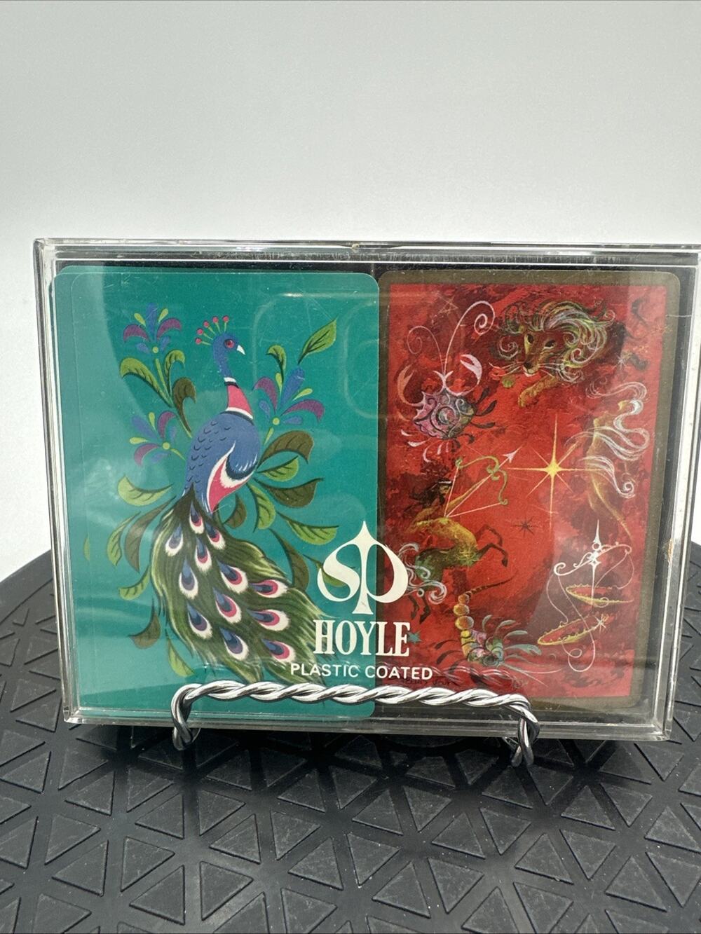 Vintage Retro Hoyle Playing Cards Peacock Astrology